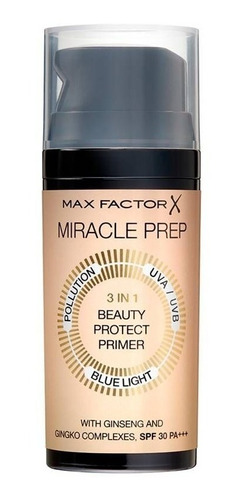 Max Factor Pre-base Miracle Prep 3 En 1 Beauty Protect