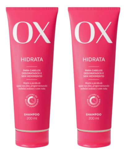 Shampoo Ox 200ml Hidrata - Kit C/ 2un