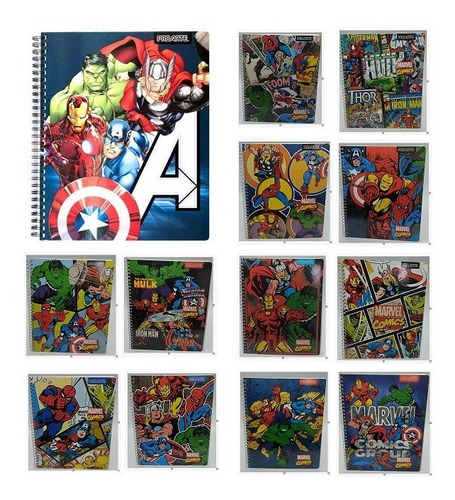 Cuaderno Universitario Marvel 100 Hojas Proarte