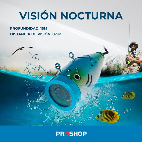 Camara Pesca Buscador Peces Monitor Lcd Bateria Recargable