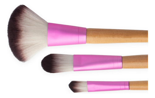 Maquillaje Set Brochas Aplicadoras Para Base Sombra Y Rubor