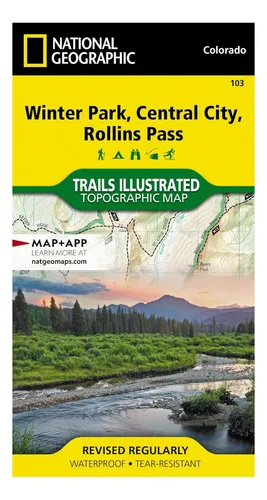 Libro: Winter Park, Central City, Mapa De Rollins Pass (naci