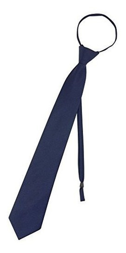 Vesuvio Napoli Pretied Men's Necktie Solid Color Mens Adjust