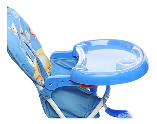 Imagen 3 de 10 de Silla De Comer Bebe Felcraft 2 Bandejas Plegable Compacto