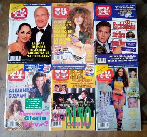 Tele Guia    Años 80´s Y 90´s  Paquete De 13 Revistas