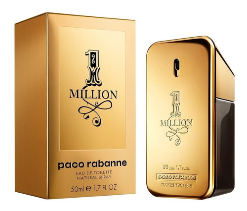 Imagen 2 de 3 de Paco Rabanne 1 Million EDT 50 ml para hombre