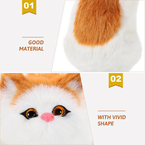 Armario De Figuras De Gato De Simulación Con Forma De Estatu