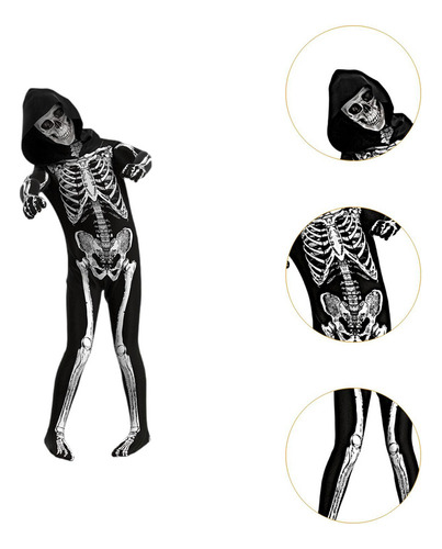 Traje De Vestir De Disfraz De Halloween For Altura 130 Cm