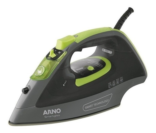 Ferro A Vapor Arno Smartgliss Fsc1  Cor Preto/Verde 220V