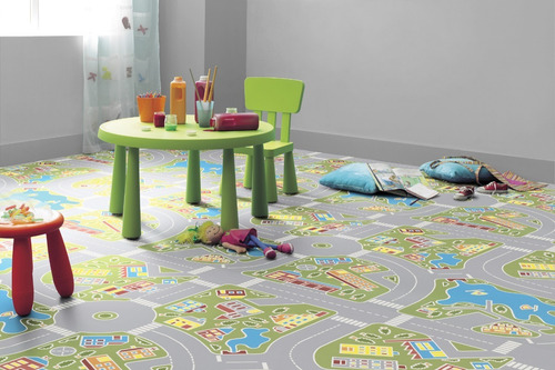Imagen 2 de 8 de Piso Vinilico Calles Tarkett Infantil Didactica 3mm Xm2 Soul