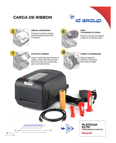 Impresora Etiquetas Mercado Envios Pc42 Red + Rollos