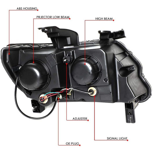 Dna Motoring Hl-lb-cco15-bk-cl1-t2 - Faros Delanteros Led Dr