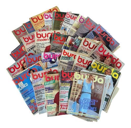 Lote 28 Revistas Burda Vintage De Colección (Usado)
