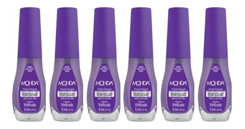 Base Vitrificada Top Coat Mohda Caixa Com 6 Unidades