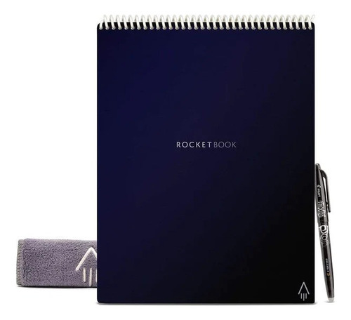 Cuaderno Inteligente Rocketbook Flip Carta Reutilizable Color Azul