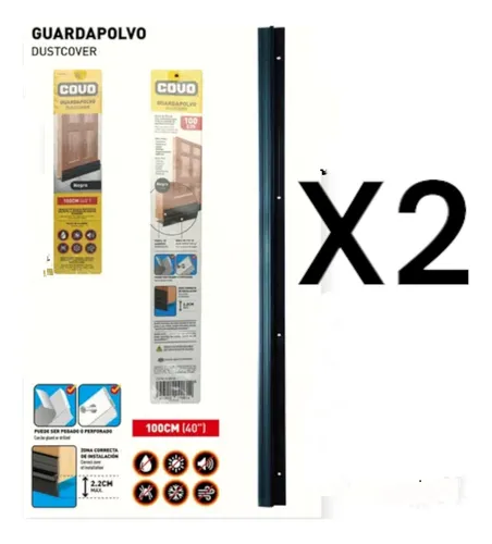 comprar Zocalo Para Bicho Para Puertas Aluminio Negro 1 Mtr Covo