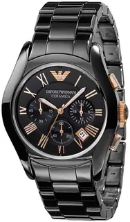 Reloj Emporio Armani Ar1410 Acero Inox. Y Cerámica P/hombre