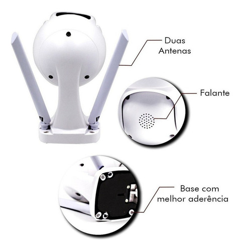 Imagen 6 de 9 de Cámara Domo Velocidad Ip Wifi Externa Icsee Ptz Full Hd 5 Mp