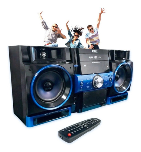 Minicomponente Hi-fi 50w Rms Con Usb Aux Sd Mp3 Radio Am/fm