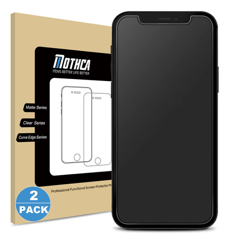 Paquete De 2 Protectores De Pantalla Mate Mothca Para iPhone