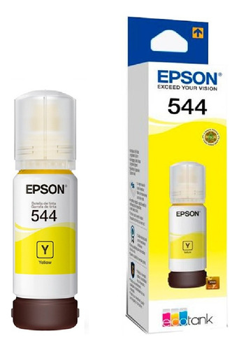 Botella De Tinta Epson T544 Amarillo 65ml 5000 Páginas Nn Nx