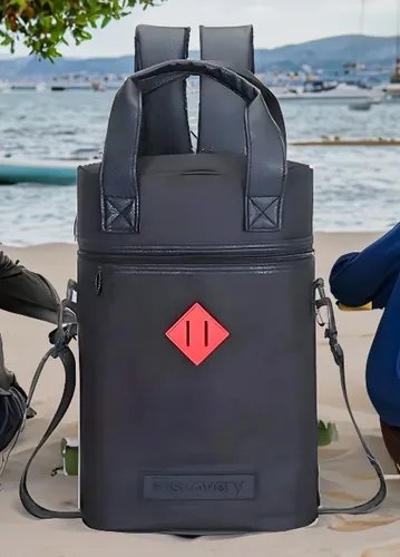 Mochila Matera Porta Mate Termo Stanley Bolso Matero Color Negro