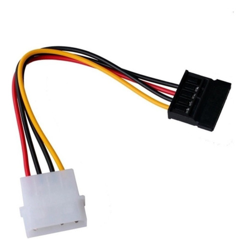 Cabo Adaptador Molex Ide 4 Pinos Para Sata