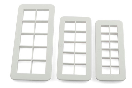 Cortadores De Galletas Zyamy Square, 3 Tamaño (145 Cm X 1 +