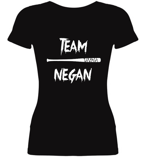 Remera Mujer Algodón Team Negan The Walking Dead Lucille