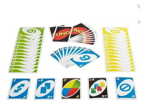 Juego De Mesa Familiar, Colección Original, U N O 4 Pack.