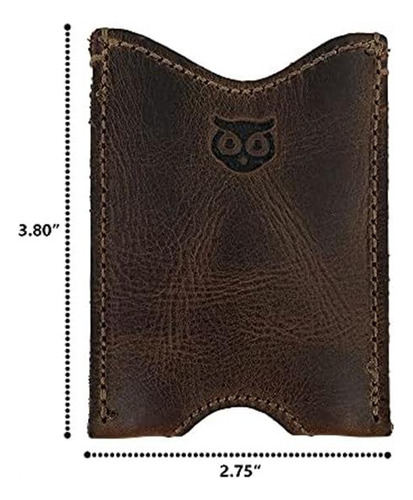 Hide & Drink, Cartera De Cuero Rústico Con Funda De Bolsillo