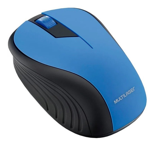 Mouse Sem Fio Mo215 Usb 2.4 Ghz 1200 Dpi Azul Multilaser