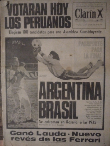 Diario Clarín   18 6 1978