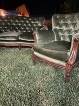 Comprar Juego De Sillones Antiguos Estilo Francés En Capitoné