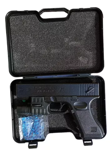 Pistola Hidrogel Juguete Con Repuestos Balas Glock Tik Tok