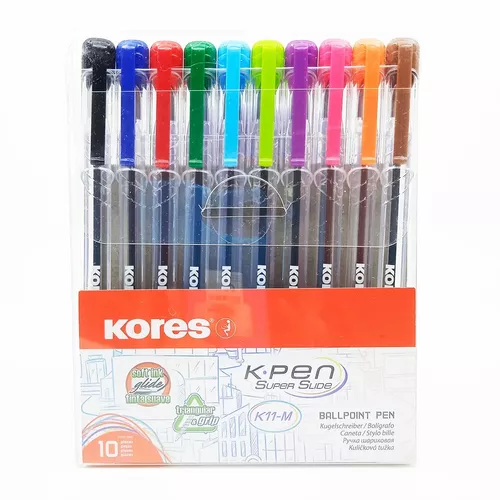 Bolígrafos CX estuche con 10 colores
