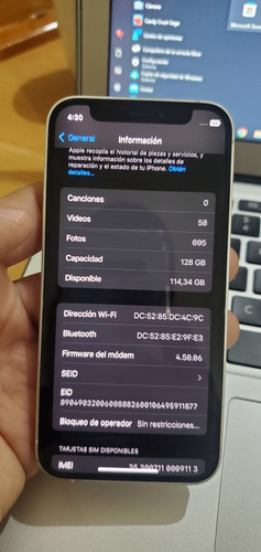 iPhone 12 Mini 128gb Liberado No Sirve Face Id Batería Nueva