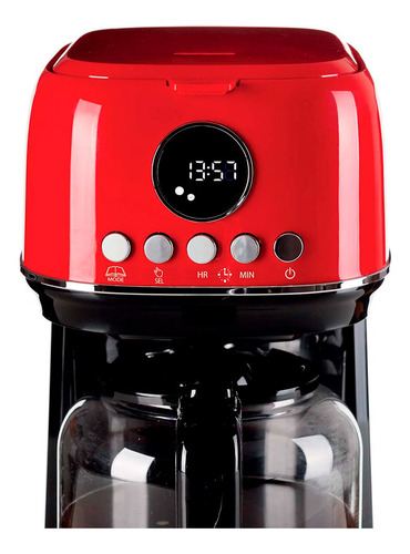 Cafeteira Ariete Americana Moderna Vermelha - 00m13960 Cor Vermelho 127v