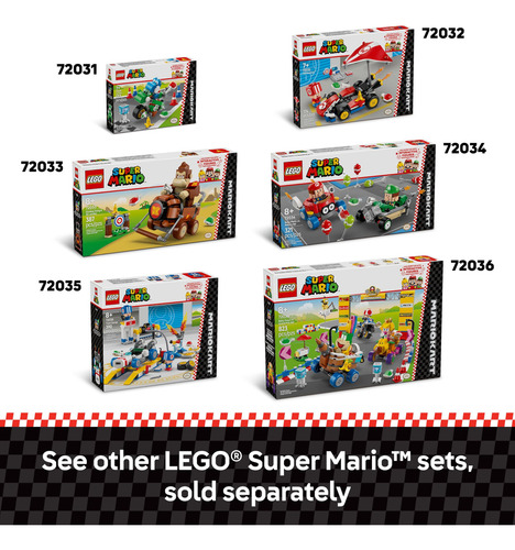 Lego Mario Kart Set 72032 Juguete Para Fans Mayores De 7