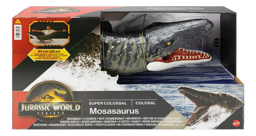 Jurassic World Mosasaurus Colosal Gigante 91cm Mattel