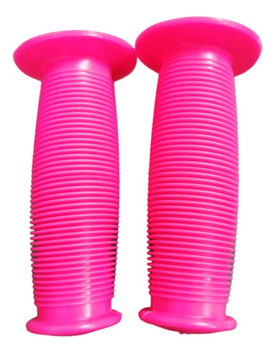 Imagen 3 de 3 de Puños Fucsias De Niña Para Bicicletas Rin 12 Y 16 Pack De 2