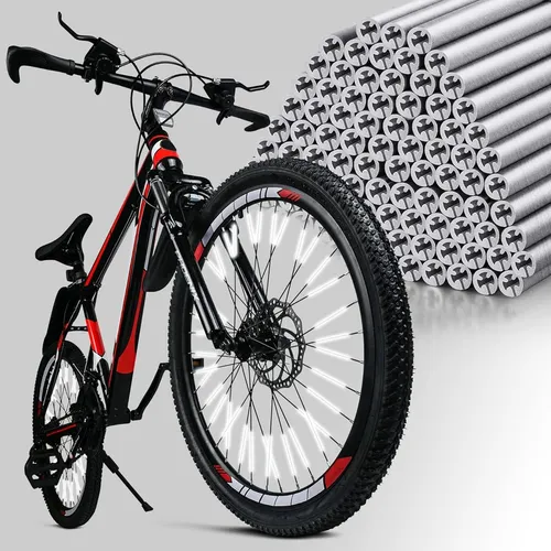 Reflectores Para Radios De Bicicleta - Color Blanco, 1 Unidad | Aumenta La Visibilidad Nocturna