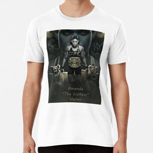 Remera Amanda The Lioness Nunes Champion Fighter Art Algodon