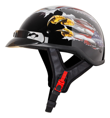 Casco De Media Cara Cartman Cruiser Eagle Usa Dot Aprobado Color Diseño Tamaño Del Casco