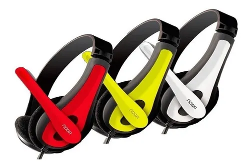 Auriculares Vincha Gamer Pc Con Microfono Ngv-400 4181am Color Blanco