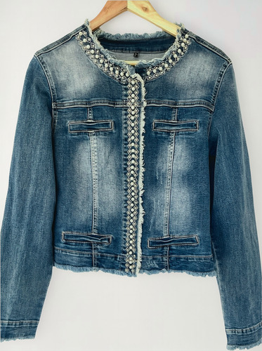 Campera De Jean Para Mujer Con Brillos Talle M