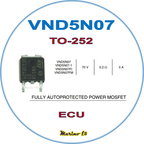 Vnd5n07 5n07 Transistor To252  Ecu 