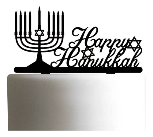 Cake Topper Adorno Torta - Hanukkah Januca Fiesta Judia