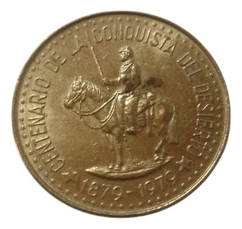 Moneda 100 Pesos Centenario Conquista Del Desierto