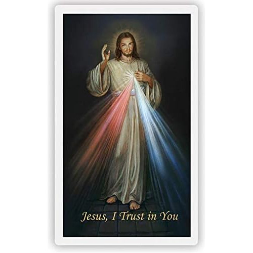 Tarjeta De Divina Misericordia Jesús, Ti Confío Imp...